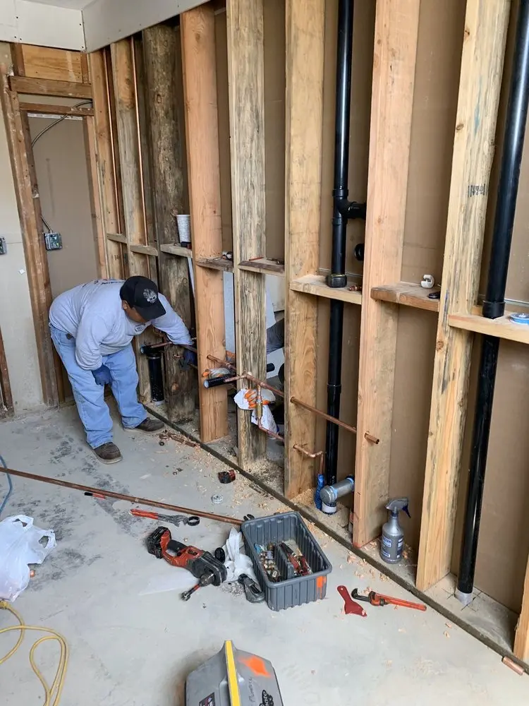 Commercial rough-in plumbing for Water Heater Replacement in Sterling Acres